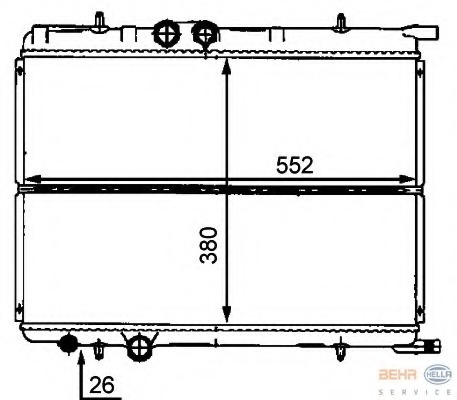 Radiator racire motor