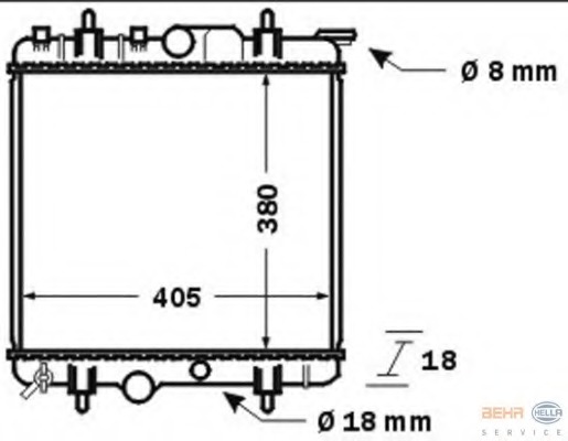 Radiator racire motor