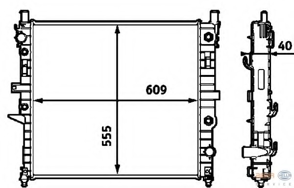 Radiator racire motor