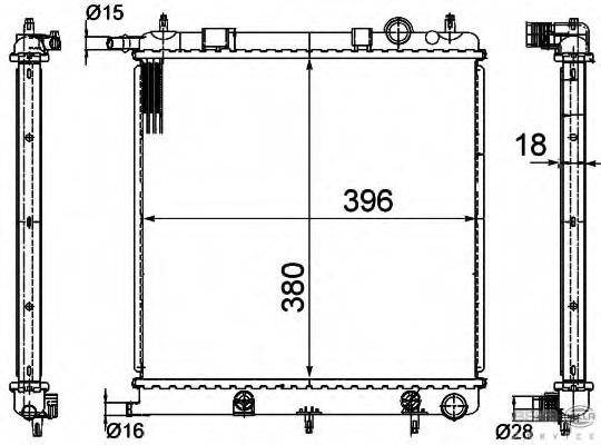 Radiator racire motor