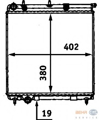 Radiator racire motor