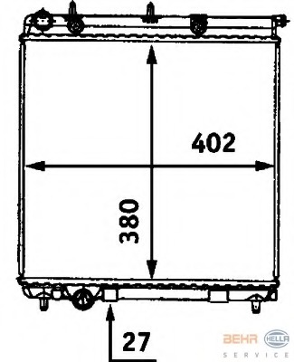 Radiator racire motor