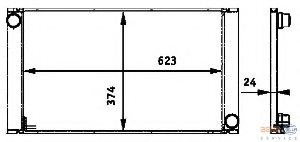 Radiator racire motor