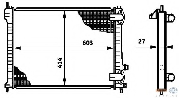 Radiator racire motor