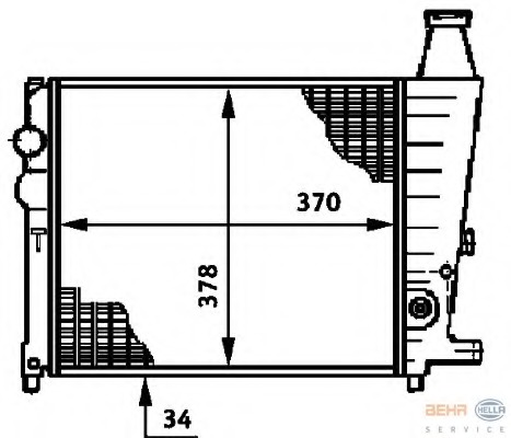 Radiator racire motor