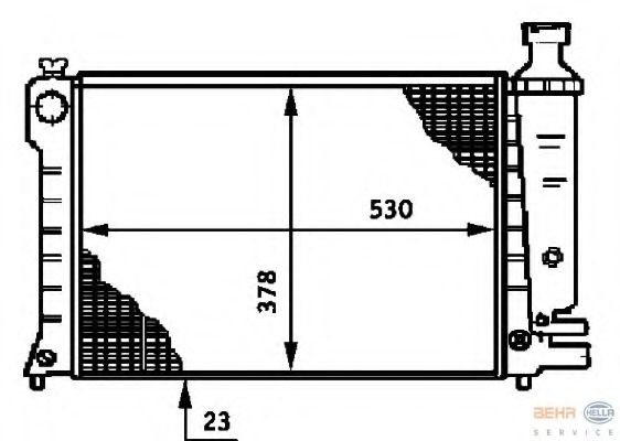 Radiator racire motor