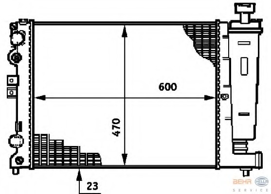 Radiator racire motor