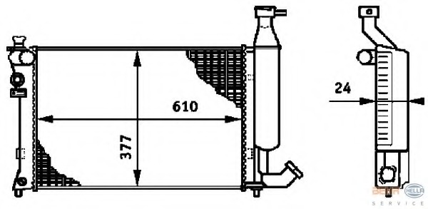 Radiator racire motor