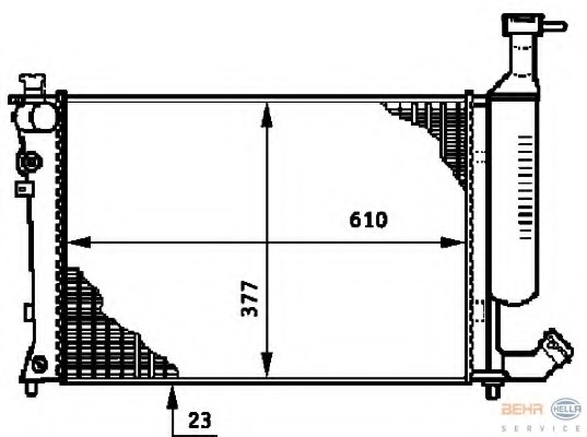 Radiator racire motor