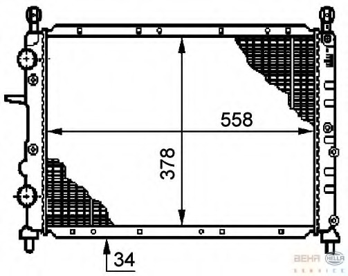 Radiator racire motor