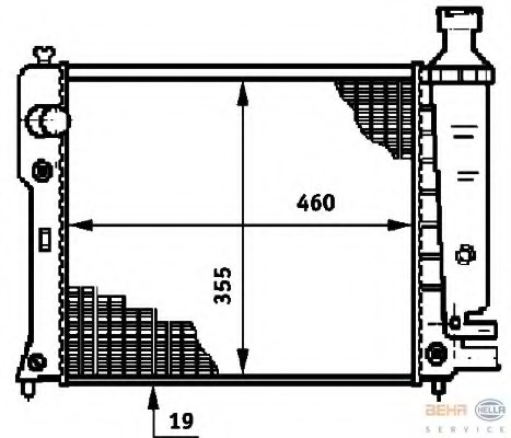 Radiator racire motor