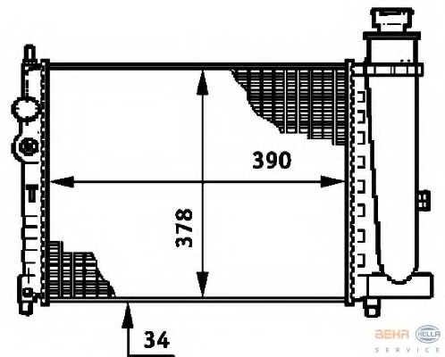 Radiator racire motor