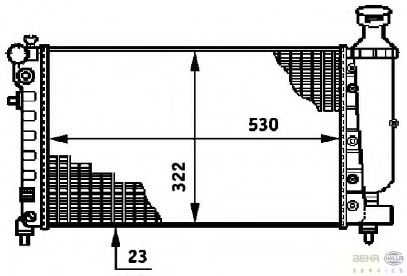 Radiator racire motor