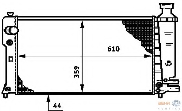 Radiator racire motor