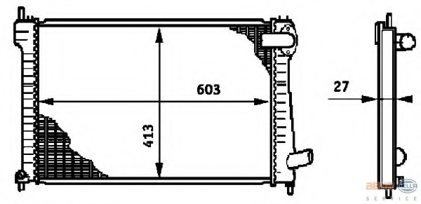 Radiator racire motor