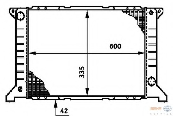 Radiator racire motor