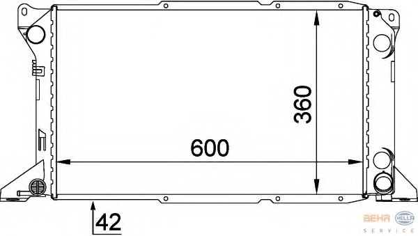 Radiator racire motor