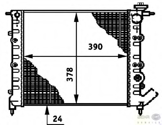 Radiator racire motor