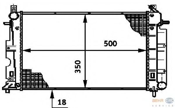 Radiator racire motor