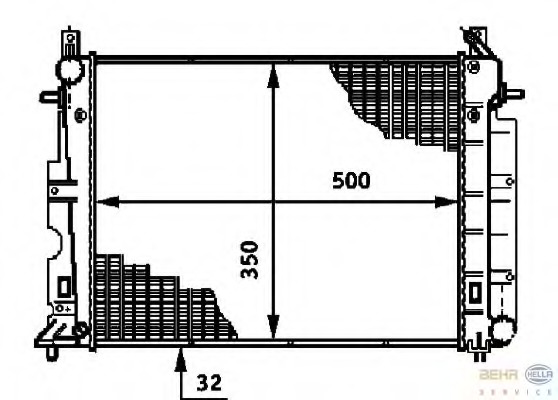 Radiator racire motor