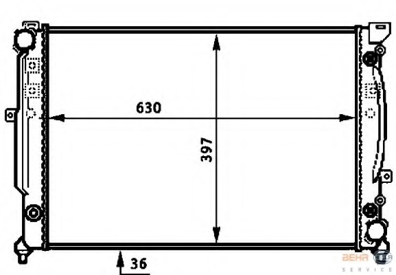 Radiator racire motor