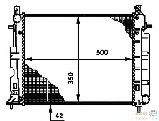 Radiator racire motor