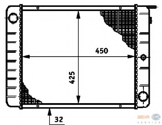 Radiator racire motor