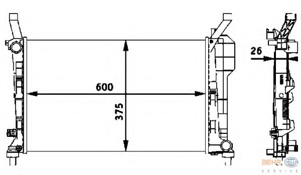 Radiator racire motor