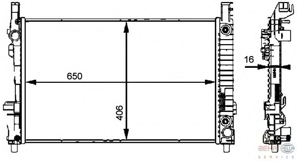 Radiator racire motor