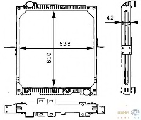 Radiator racire motor