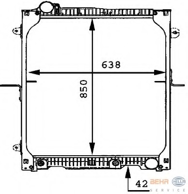 Radiator racire motor