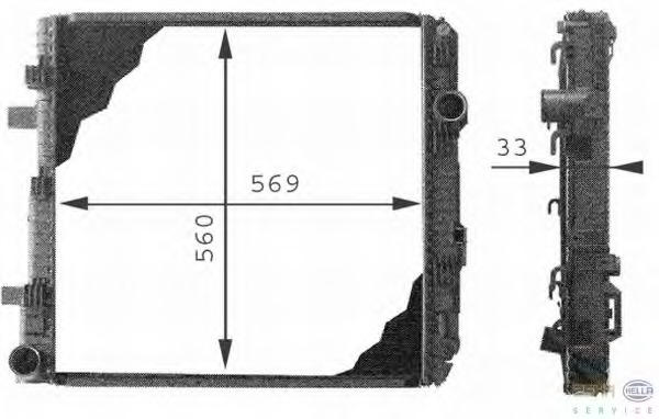 Radiator racire motor