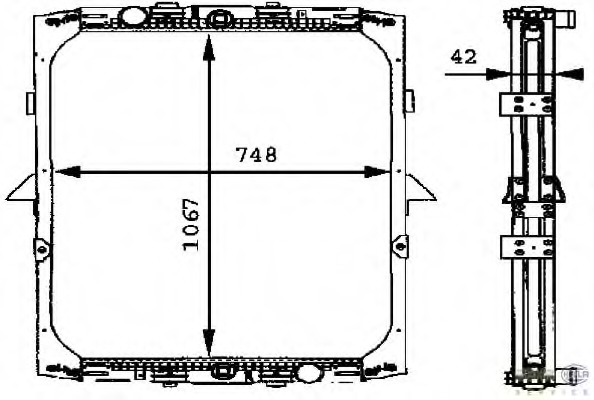 Radiator racire motor