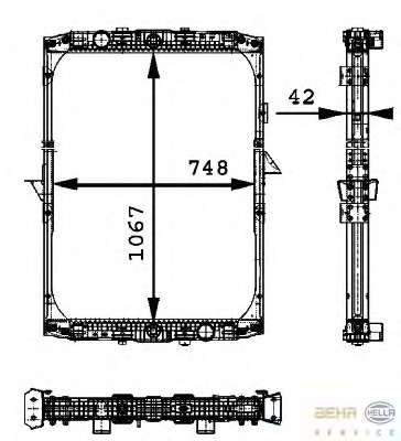 Radiator racire motor