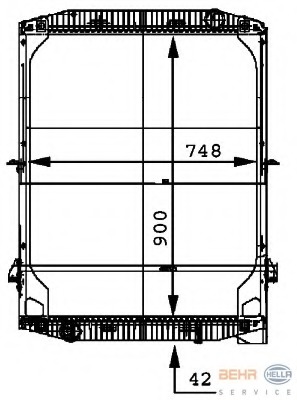 Radiator racire motor