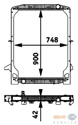 Radiator racire motor