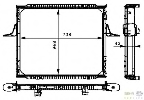 Radiator racire motor