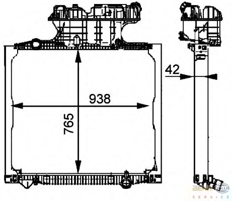 Radiator racire motor