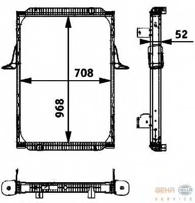 Radiator racire motor