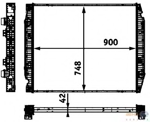 Radiator racire motor