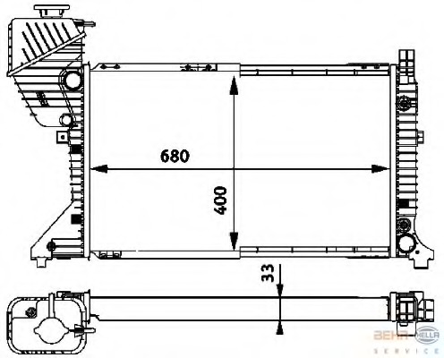 Radiator racire motor