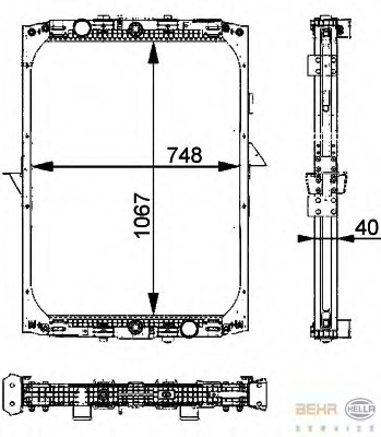 Radiator racire motor