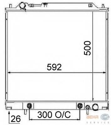 Radiator racire motor