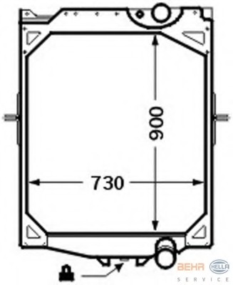 Radiator racire motor