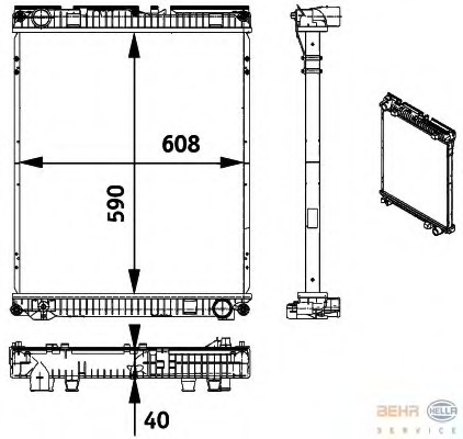 Radiator racire motor