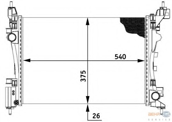 Radiator racire motor