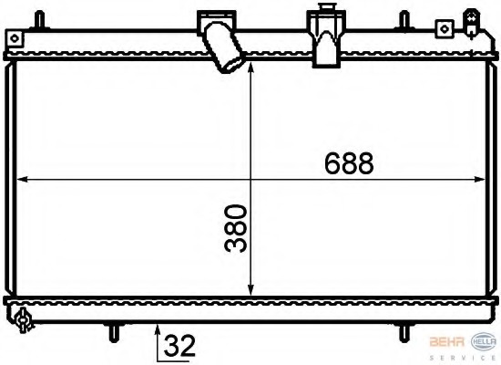 Radiator racire motor