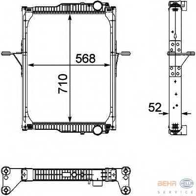 Radiator racire motor