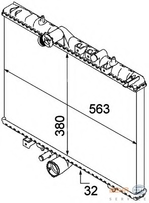 Radiator racire motor