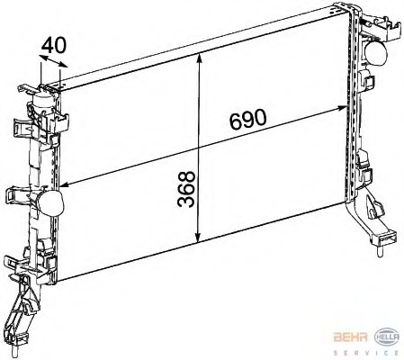 Radiator racire motor